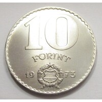 Magyarország,10 forint 1973 aUNC+ nikkel