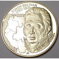Magyarország,100 forint 1983 PP - Simon Bolivar aUNC+ nikkel