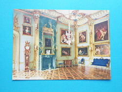 Képeslap (3) - Németország (NDK) - Potsdam - Sanssouci - Kék terem 1970-es évek