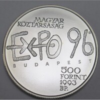 Magyarország,500 forint 1993 - Expo 96 UNC ezüst 31.46g925