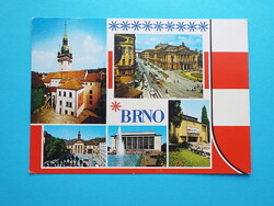 Képeslap (3) - Csehszlovákia (Csehország) - Brno mozaik 1970-es évek