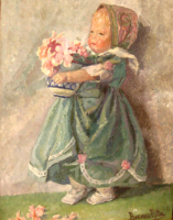 CSODÁS EREDETI BOEMM RITTA / 1868-1948 / : BABA  VIRÁGGAL