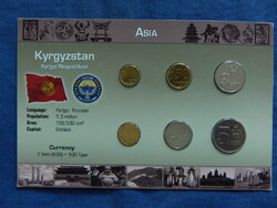 Kirgizisztán 2008-as forgalmi sor (6 db) 1 Tyiyn - 5 Som