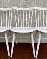 4 db TON pálcás fehér vintage retro mid century étkezőszék ebédlőszék székek