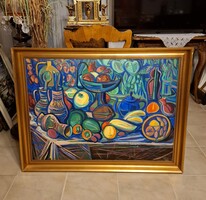 Kozma István pazar kvalitású festménye! 110x85cm!
