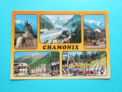 Képeslap (3) - Franciaország - Chamonix mozaik 1980-as évek