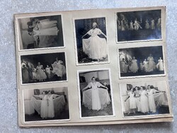 Kb. 1940-es évek családi fotóalbum – színpadi táncfelvételek,portrék,téli életképek,dedikált fénykép