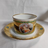 MZ Austria / Moritz&Zdekauer porcelán aranyozott csésze és alj