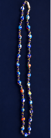 Vintage Murano Millefiori üveggyöngy nyaklánc 62cm