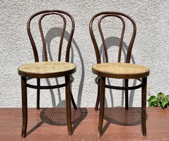 2 db Thonet szék székek ebédlőszék étkezőszék antik vintage kávéházi