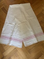 Régi háziszőttes futóterítő / padterítő népi mintával