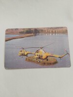 MAGYAR NÉPHADSEREG MN kártyanaptár 1987 - Kovács Kornél: HELIKOPTERESEK