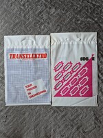 Magyar Nagyvállalatok Retró Reklámszatyor-pár: Transelektro & Keravill