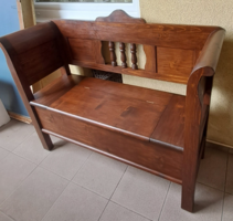 Chest box, bench, seat, lift-up chest 120 cm