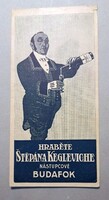 Ritka Keglevich Pezsgő Reklámkártya – Budafok