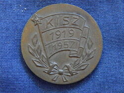 Ganz Mávag Kiváló munkáért KISZ - bronz érme, 33 mm
