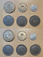 Spanyol peseta érmék