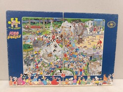 Puzzle 1000 darabos Jumbo Jan van Haasteren kirakó Nr.01491. használt F600 6848