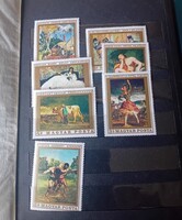 Magyar postatiszta bélyegsorok ,  Berakóban