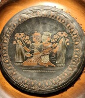 „Ókori Egyiptom  Bronz Falitál”