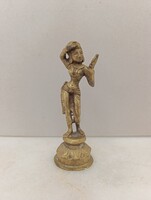 Antik Devi Brass kis bronz szobor buddha buddhizmus hindu hinduizmus Ázsia 333 6825