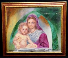 FK/590. – Dr. Nagyné Mészáros Gabriella – Mária gyermekével