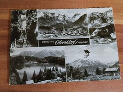 Németország,  Obersdorf, Allgäui-Alpok, osztott lap, 1960-ból