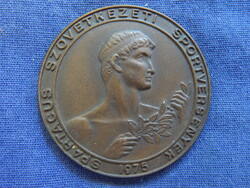 Spartacus Szövetkezeti Sportversenyek 1975 - bronzplakett 50 mm