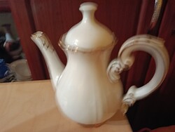 Zsolnay Coffee Teapot with Shield Pattern