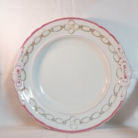 F&M Fischer és Mieg porcelán süteményes nagy kerek tál