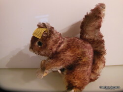 STEIFF MÓKUS - PLÜSS - SZÁMOZOTT - 16 x 16 cm - RÉGI -  GYŰJTEMÉNYBŐL - HIBÁTLAN