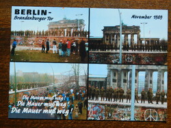 Képeslap Berlin - 1989. ősze: a határnyitás másnapja Kelet-Berlinben,