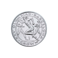 Gibraltar,1 crown 1991 - Barcelona Olympics - Runners UNC nickel