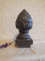 Zsolnay  pirogranit különlegesség , , csúcsdísz , articsóka forma , 23 cm