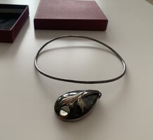 Leárazás!!! Art exkluzív ezüst nyakék hatalmas labradorit 3D művészi medállal