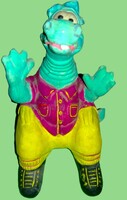 Retro kerámia festett Dinoszaurusz DENVER a Dinó persely figura 21 x 16 cm HIBÁTLAN