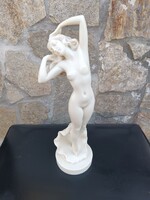 Elegáns Afrodité (Vénusz) alabástrom szobor – (32,5 cm)