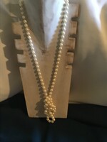 Időtlen Elegancia: 95 cm-es Hosszú Igazgyöngy Gyöngysor 835-ös Ezüsttel