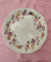 NAGY MÉRETŰ! 30 CM Zsolnay pillangó mintás porcelán tésztás kínálótál tortatál hibátlan