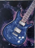 Gitár festmény 40x30 cm