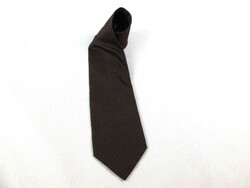 EREDETI HUGO BOSS ELEGÁNS NAGYON KOMOLY CSÍKOS BRONZ BARNA FÉRFI SELYEM NYAKKENDŐ