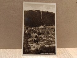 Antik német képeslap 1920 – Wildbad im Schwarzwald, panoráma a Sommerberg siklóval