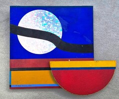 Kádár József- Hologramos Geometrikus kép-