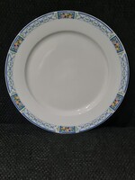Retró Alföldi Porcelán mediterrán mintás lapostányér szett – 3 db hibátlan (26,2 cm)