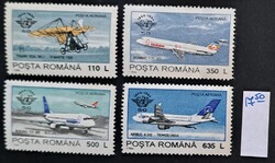 Románia 1994 repülés sor (4 db) MNH postatiszta - ICAO 50. évforduló