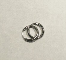 14 karátos fehér arany karika fülbevaló
