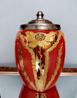 Kettő darab egyedülálló kb 115 éves üveg emléktárgy,keksztartó , Trianon előtti Bikszádról!