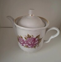 Hollóházi porcelán teás kanna 15x19cm