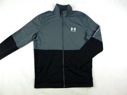 EREDETI UNDER ARMOUR (M) SÖTÉTSZÜRKE-FEKETE SPORTOS HOSSZÚ UJJÚ FÉRFI KARDIGÁN