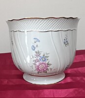 Hollóházi porcelán Hajnalka mintás kaspó